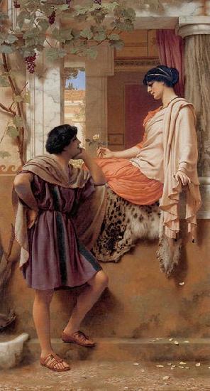 John William Godward The Old, Old Story Germany oil painting art